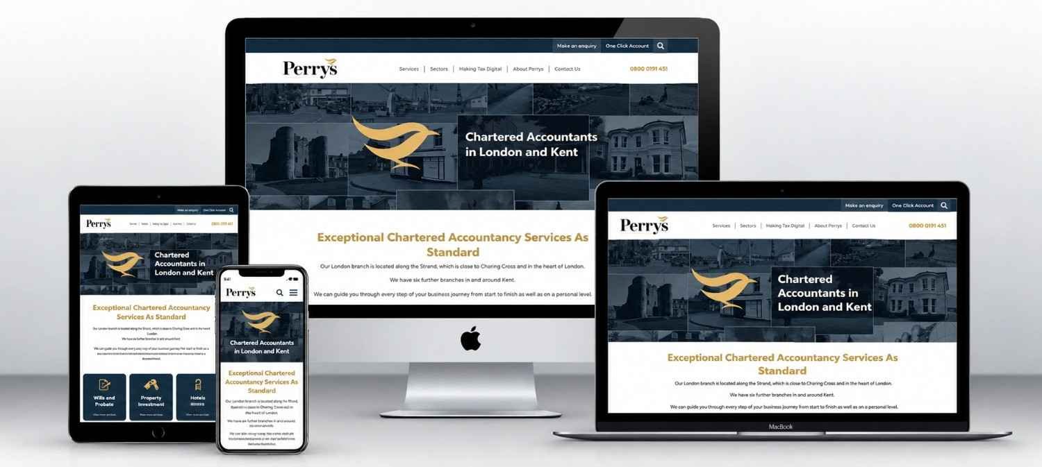 Perrys Accountants website screenshot